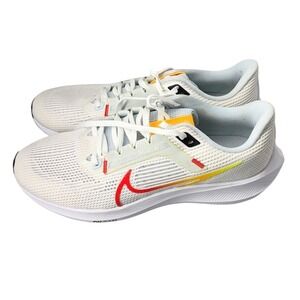 Nike Pegasus‎ 40 Running Shoes White Red Yellow Mens Size 9